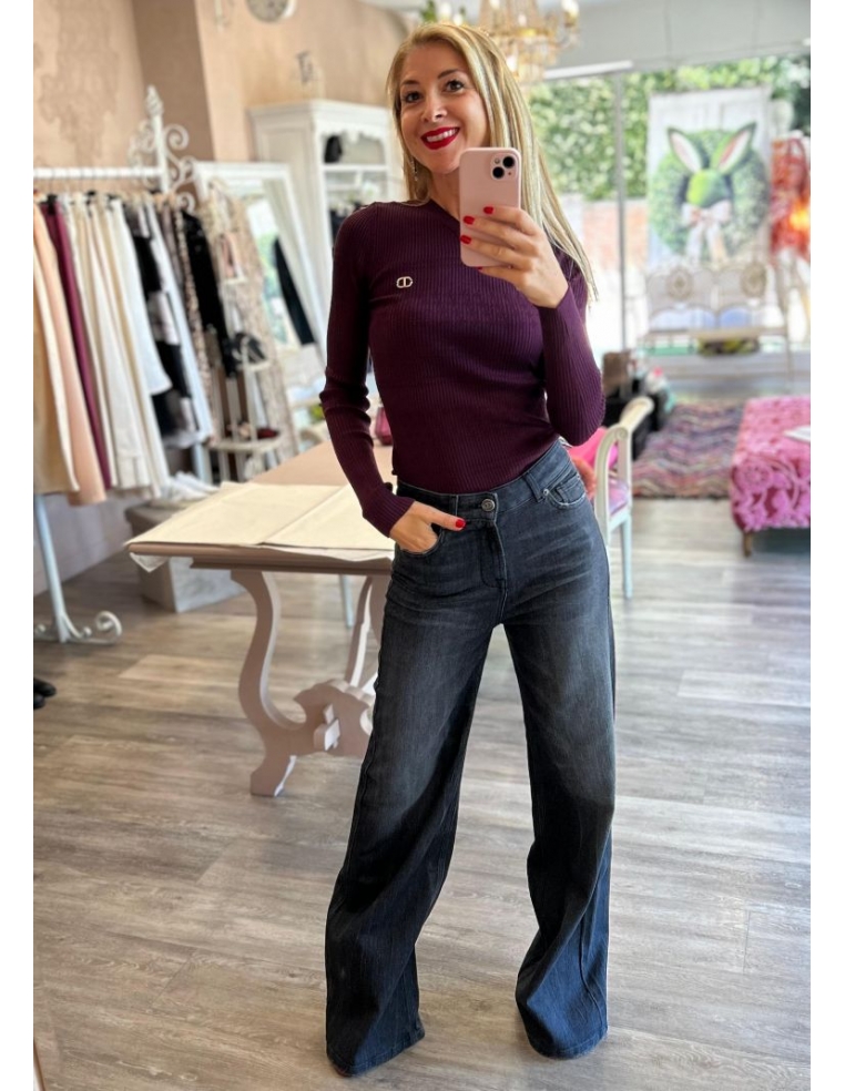 JEANS WIDE LEG TWINSET