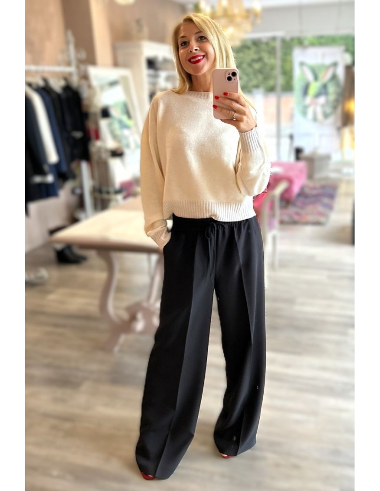 PANTALONE IN CREPE CON...