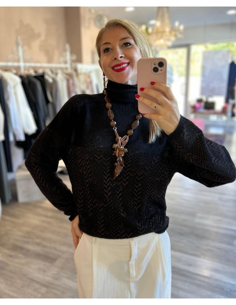 MAGLIA TWAIN IN JAQUARD...