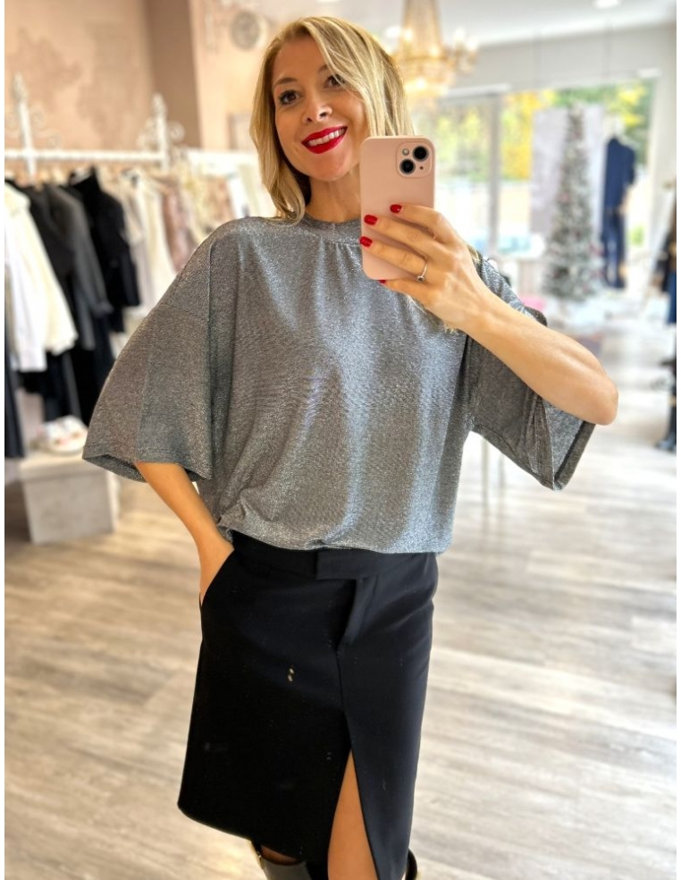 T-SHIRT LUREX OVER NIU'...