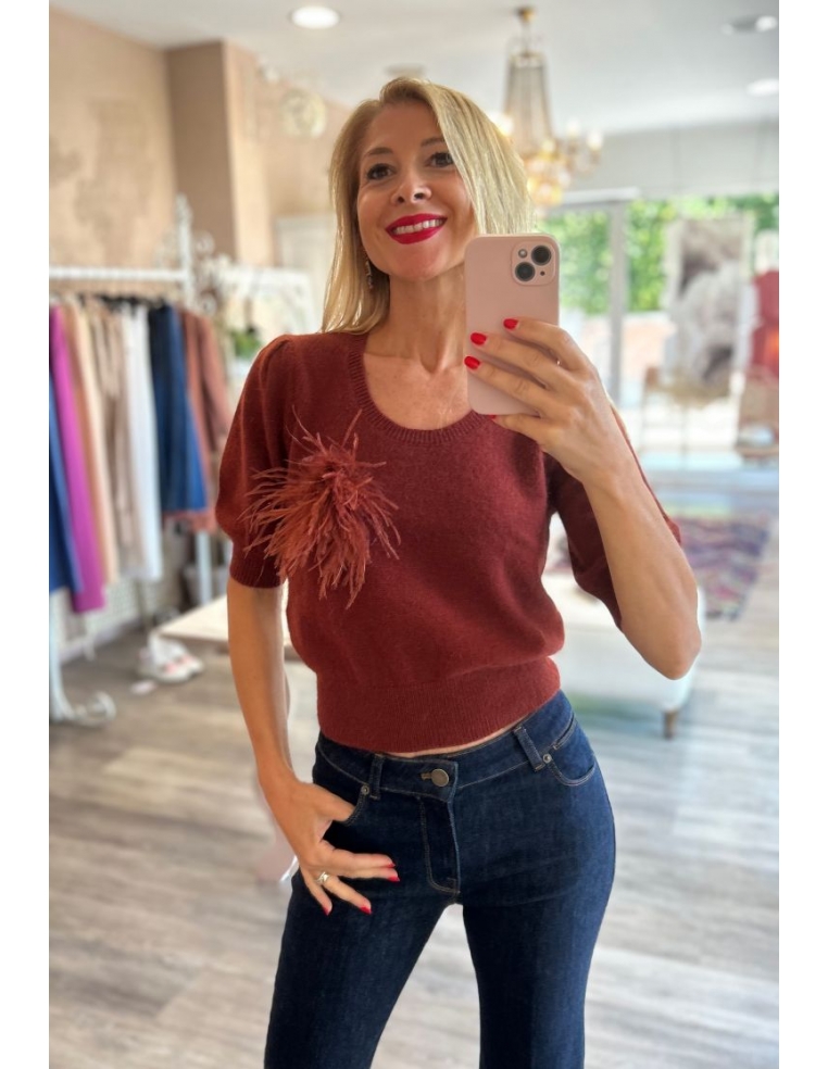 MAGLIA IN MISTO ANGORA CON...