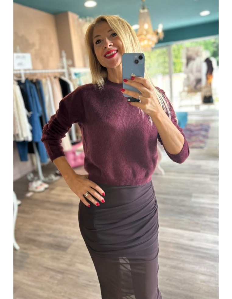 MAGLIA GIRO COLLO IN LANA...
